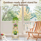 LASZOLA 3 Tier Gold Metal Plant Stand - Image 9