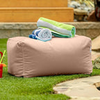 Jaxx Leon Outdoor Bean Bag Ottoman Bench, Premium Sunbrella - Image 3