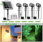 CLY 4-in-1 Solar Spot Lights Outdoor Color Changing, Solar Landscape Spotlights - Image 7