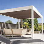 Eden's Decor Straight Flat-Edged Sun Shade Sail Rectangular 11' x 12' Brown - Image 6
