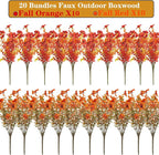 20 Bundles UV Resistant Artificial Fall Flowers Outdoor - Image 4