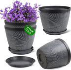 Quarut 4 Pack 15 Inch Large Planter Pot by Quarut