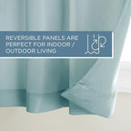 Town & Country Basics Cabana Solid Heavyweight Indoor Outdoor Curtains - Image 6