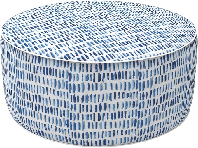 LVTXIII Outdoor Inflatable Ottoman Stool, Patio Water Repellent Footrest Stool by LVTXIII