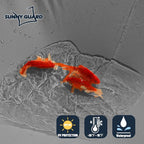 SUNNY GUARD Waterproof Sun Shade Sail 11'x11'x15.6' Charcoal Right Triangle UV - Image 3