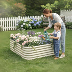 2-Pack 4x1.5ft Galvanized Raised Garden Bed, Outdoor Planter Bed, Metal Planter - Image 3