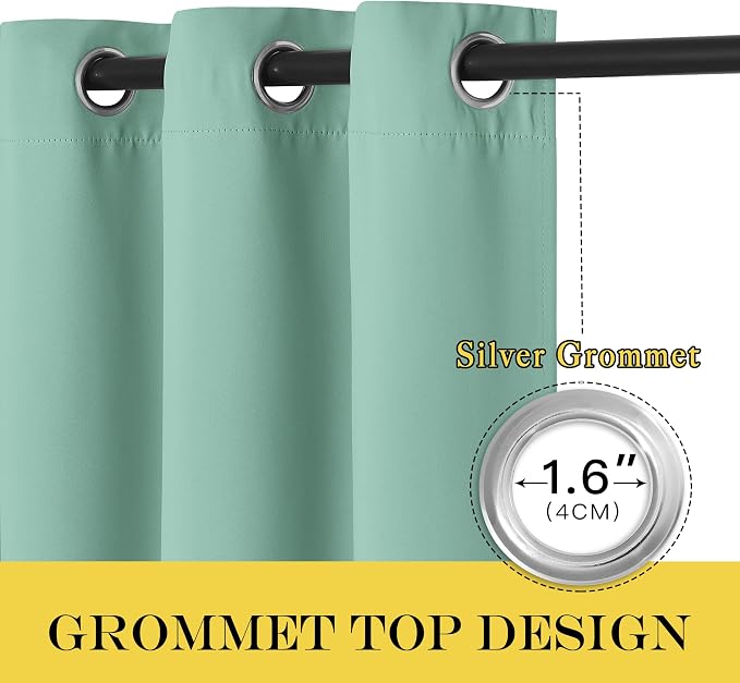 NICETOWN Sliding Door Window Treatment Blackout Patio Door Curtain Panels - Image 5