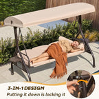 3 in 1 Outdoor Porch Swing - Image 3