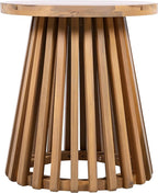 Christopher Knight Home Taki Acacia Wood Patio Coffee Table, Round Table - Image 7