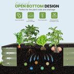 G GOOD GAIN 4-in-1 Adjustable Raised Garden Bed Kit | Galvanized Planter Boxes - Image 6