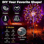 suddus Solar Halloween Lights Outdoor Solar Powered, Upgrade 2-Pack Orange & - Image 3