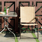 Giantex Set of 2 Patio Folding Chairs, Outdoor Patio Dining Chairs w/Armrest - Image 4