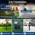Solar Spot Lights Outdoor, 2 Pack Outdoor Solar Lights - Image 5