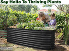 Plant & Plot Galvanized Raised Garden Beds Outdoor // 6×2×2 ft Planter Raised - Image 4