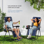 Nestl Zero Gravity Chairs Set of 4, Patio Lounge Chair Outdoor - Image 9
