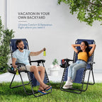 Nestl Zero Gravity Chairs Set of 6, Patio Lounge Chair Outdoor - Image 9