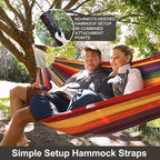 Brazilian Double Hammock with Tree Straps, Extra Large 240x160cm, 2 Persons - Image 4