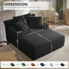 50 Inches Chaise Lounge Indoor, Oversized Chaise Lounge Chair - Image 2