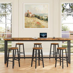 HOOBRO Bar Stools, Barstools Set of 4, Counter Height Barstools, 24.8" Bar - Image 5