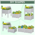 Outsunny 2 Piece Raised Garden Bed - Image 4