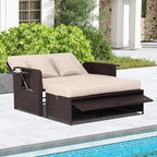 RELAX4LIFE Wicker Patio Outdoor Daybed - Image 2