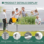 Land Guard 8×4×2 ft Galvanized Raised Garden Bed Kit, Galvanized Planter Raised - Image 5