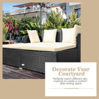 HAPPYGRILL Outdoor Daybed Rattan Wicker Patio Daybed - Image 7