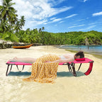GYMAX Tanning Chair, 350lbs Beach Lounge Chair - Image 8