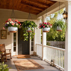 4 Pack 8 Inch Self Watering Hanging Planters - Image 7