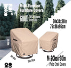 Outdoor Chair Covers 2 Pack, 100% Waterproof Heavy Duty Patio Furniture Cover - Image 2