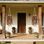 Artificial Flowers for Outdoors Fake Hanging Plants - Image 5