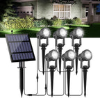 Solar Spot Lights Outdoor, Landscape Spotlights IP65 Waterproof 9.8ft Cable by CREPOW