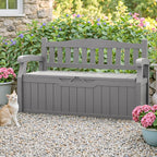 Homall 75 Gallon Outdoor Storage Benches Lockable Deck Box - Image 2