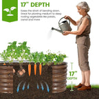 Galvanized Raised Garden Bed Outdoor |17'' Tall Planter Box Outdoor - Image 2