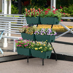2 Column Vertical Raised Garden Beds, 6 Planter Boxes Standing Garden Bed - Image 5