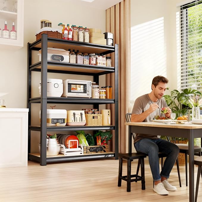 Set of 2 Garage Shelving, 3 Tier Garage Storage Shelves, Adjustable Heavy Duty - Image 6