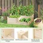 Giantex Raised Garden Bed, Wood Planter Box - Image 7