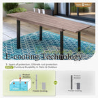 Sophia & William Expandable Patio Dining Table, Extra Large 99.2" L x 35.5" W - Image 7