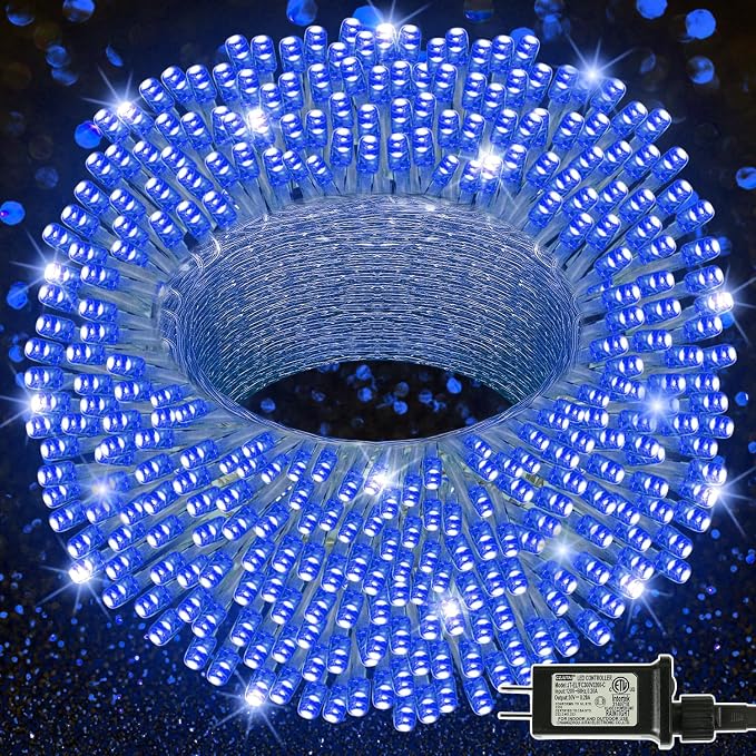 LJLNION 300 LED String Lights Outdoor Indoor, Extra Long 98.5FT Super Bright by LJLNION