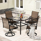 LEVELEVE 5 Piece Outdoor Patio Dining Set by Enjoyyourlife