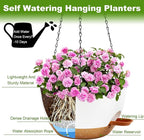 10 inch Hanging Planters for Indoor Plants, 3 Pack Self-Watering Hanging - Image 5