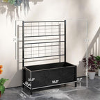Outsunny Planter Box with Trellis, 35.4 x 15.7 x 47.2 inch Raised Garden Bed - Image 7