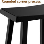 Outdoor Bar Stools Set of 2, Modern Durable Resin Bar Chairs - Image 8