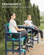 SERWALL 6 Pieces Outdoor Patio Bar Set - Image 7