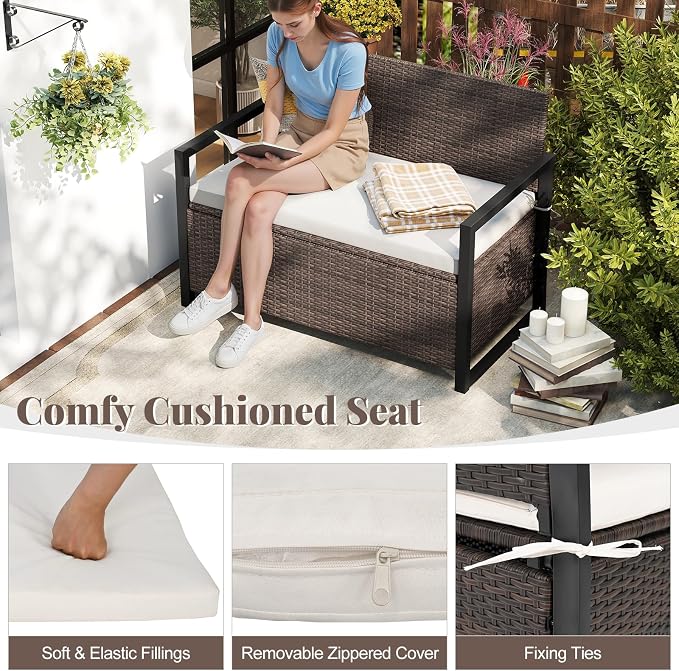 Tangkula 40 Gallon Outdoor Bench - Image 7