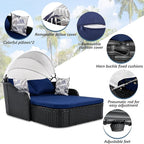 Merax Outdoor Patio Rattan Daybed Sunbed - Image 3