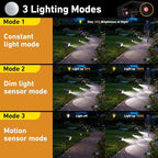 btfarm Solar Spot Lights Outdoor Waterproof, 4 Pack/3 Modes Motion Sensor Lights - Image 3