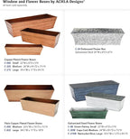 Achla Designs C-20C Copper Plated Flower Box, Medium Window Flowerbox Planter - Image 10
