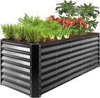 Best Choice Products 8x2x2ft Raised Outdoor Metal Garden Bed, Deep Root Box by BestChoiceProducts