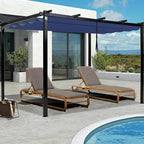 10' X 10' Pergola Shade Cover for Outdoor Retractable Durable Fabric Canopy - Image 6